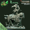 3D Printed Clay Cyanide Lancelot Riding The Legend of King Arthur Ragnarok D&D