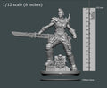 3D Printed Clay Cyanide Large Figure Lady Apokalypse Ragnarok D&D