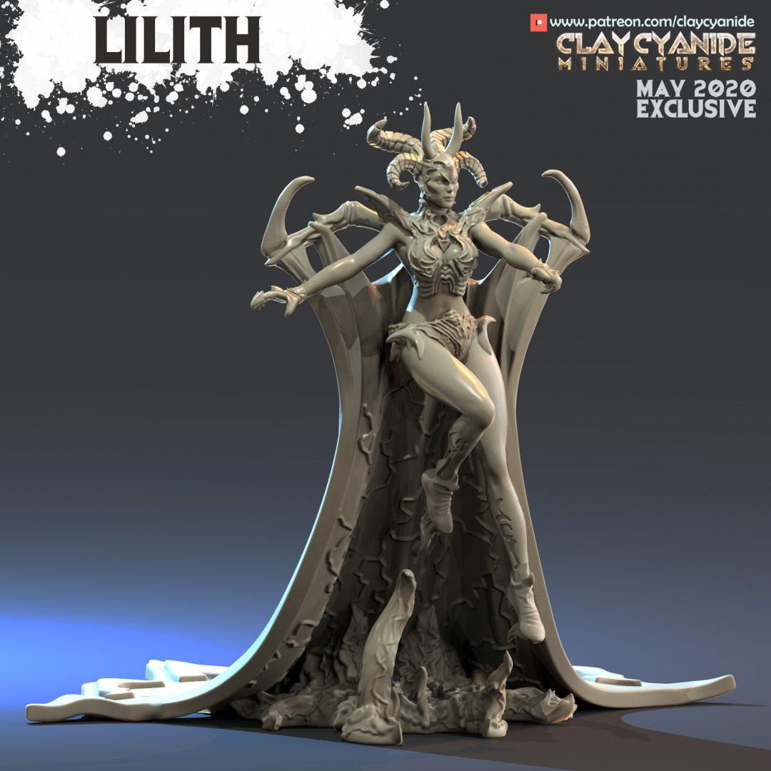 3D Printed Clay Cyanide Lilith Angels VS Demons Ragnarok D&D