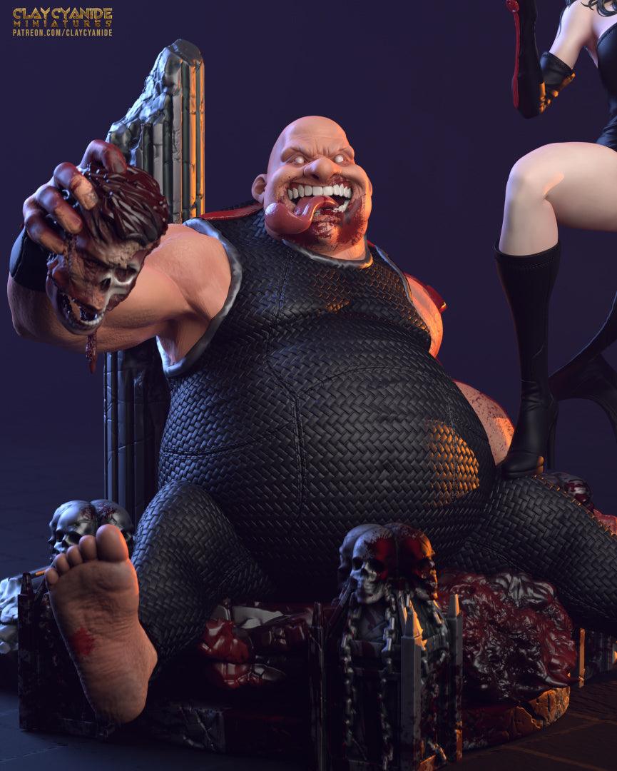 3D Printed Clay Cyanide Lust and Gluttony Deady Sins Ragnarok D&D