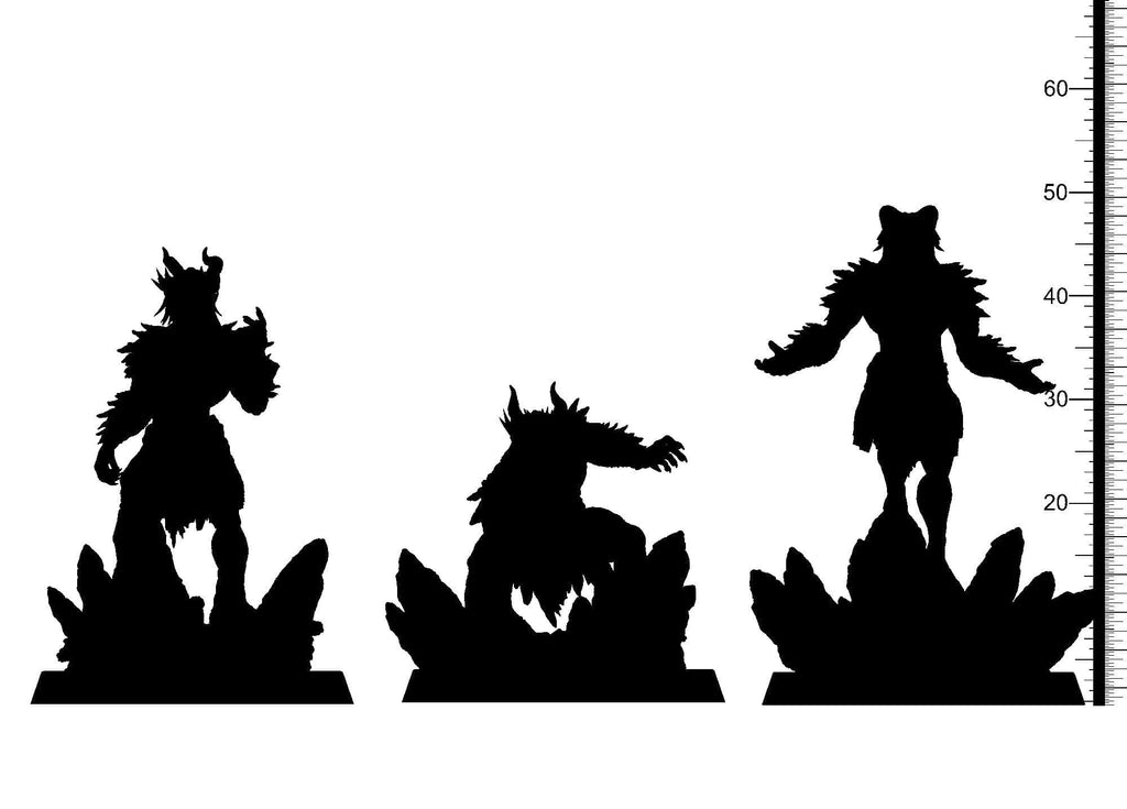 3D Printed Clay Cyanide Manuel Gaueko Euskal Mythology 28 32 mm D&D
