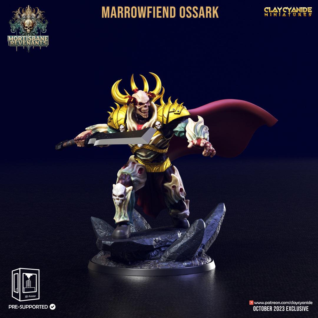 3D Printed Clay Cyanide Marrowfiend Ossark Mortisbane Revenants 28 32 mm D&D