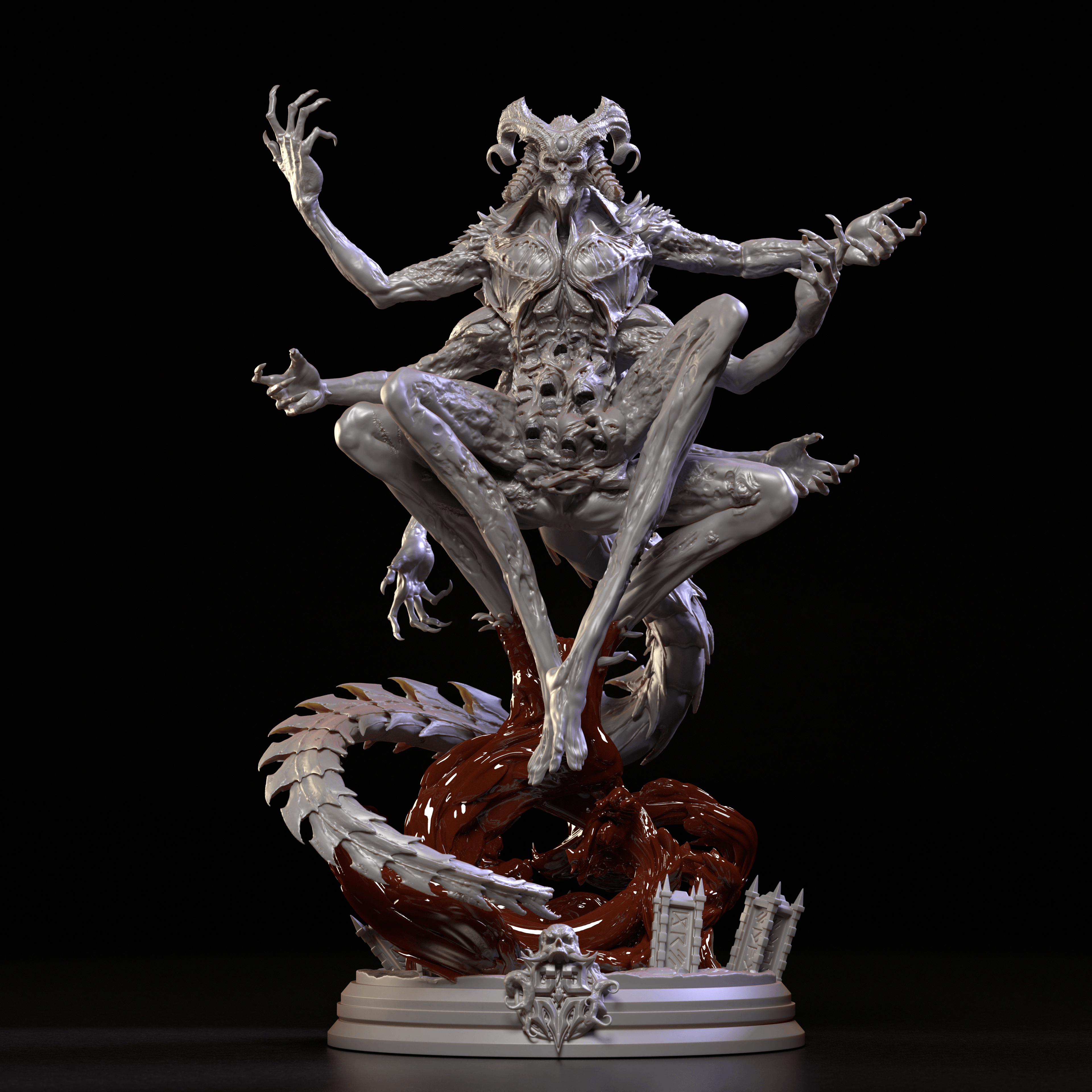 3D Printed Clay Cyanide Mbwiri 28 32 mm D&D