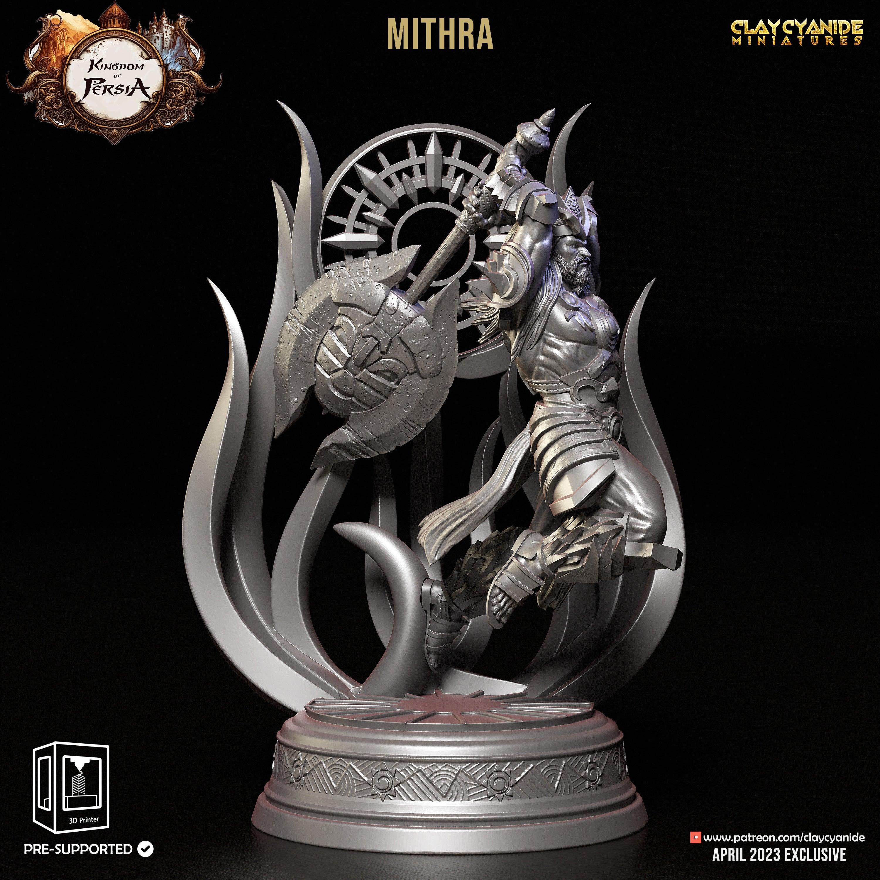 3D Printed Clay Cyanide Mithra Kingdom of Persia 28 32 mm D&D