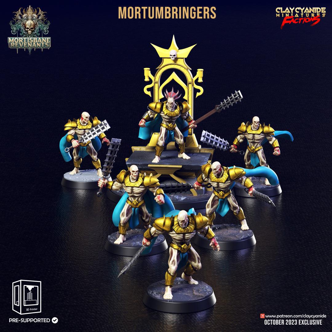3D Printed Clay Cyanide Mortumbringers Mortisbane Revenants 28 32 mm D&D