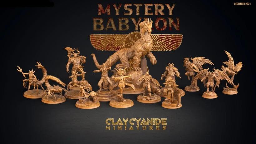 3D Printed Clay Cyanide Mystery Babylon - Tammuz God of Agriculture 28mm 32mm D&D