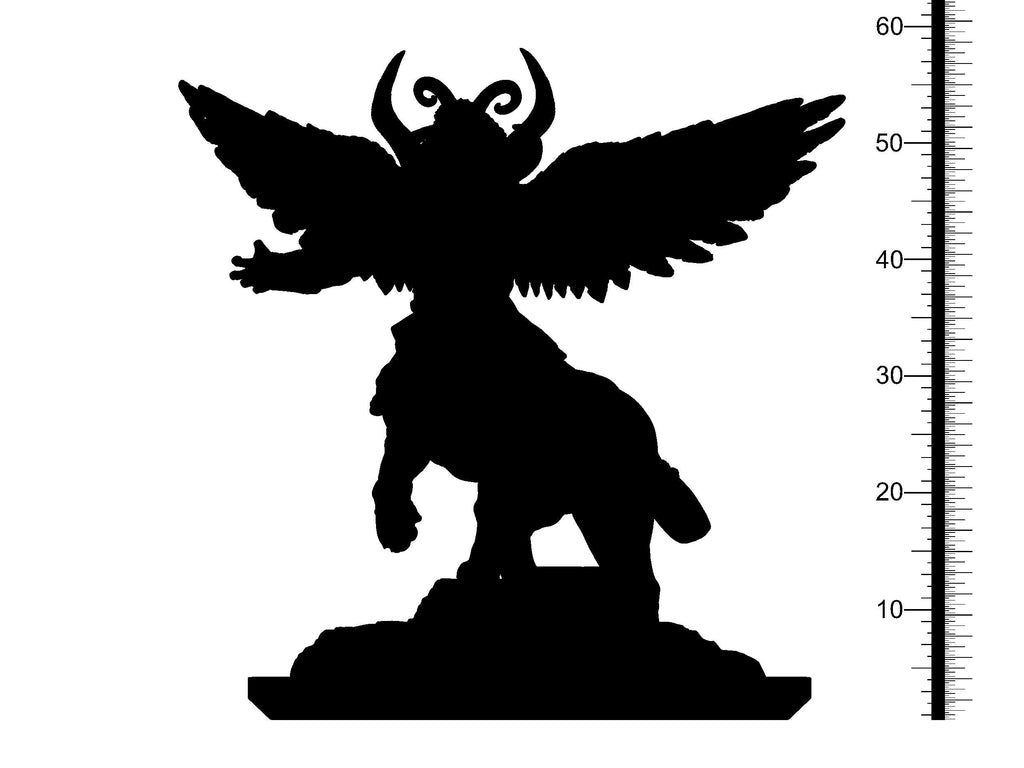 3D Printed Clay Cyanide Nergal Wrath of Gods Ragnarok D&D