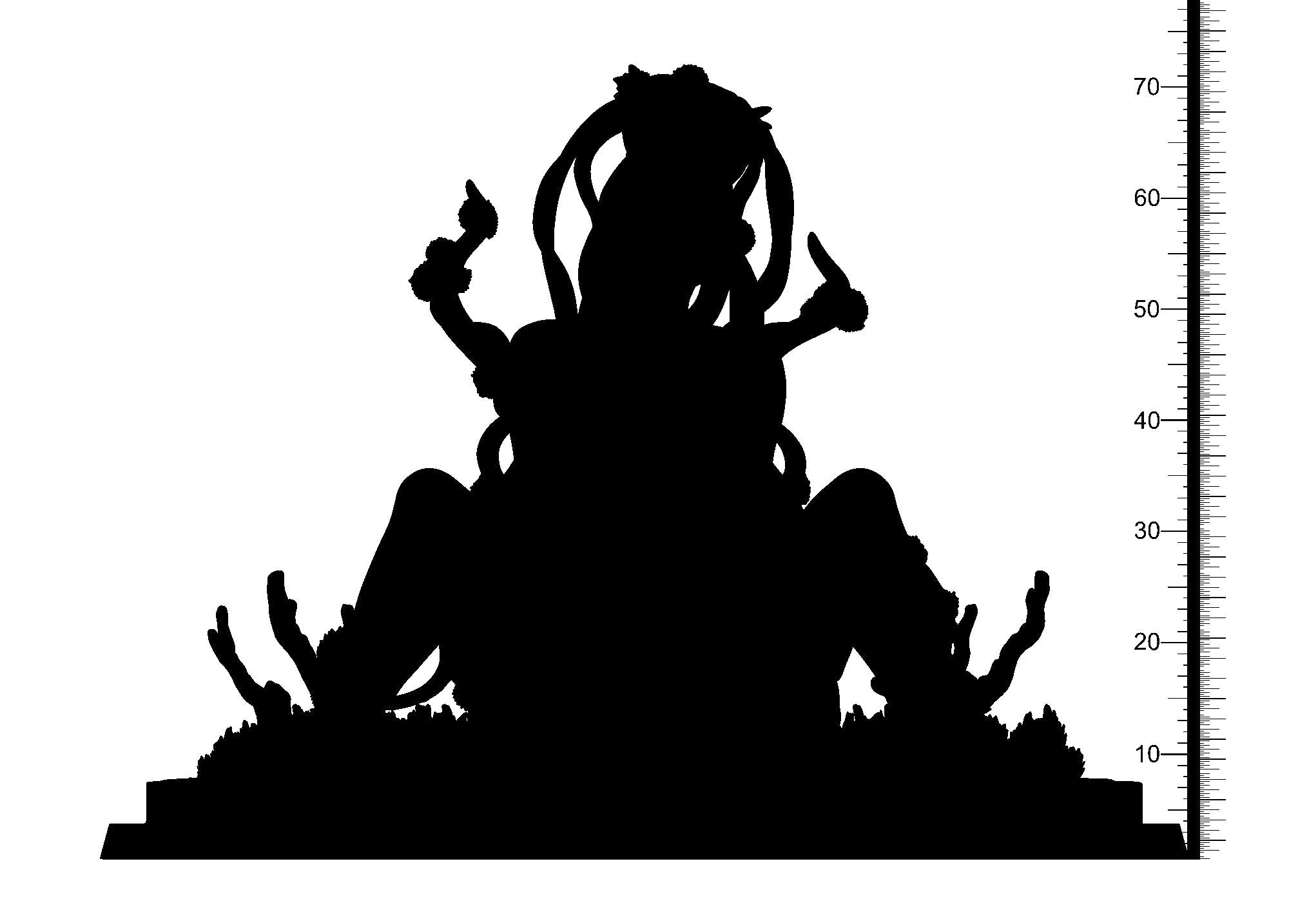 3D Printed Clay Cyanide Papatuanuku Maori Mythos 28mm-32mm Ragnarok D&D