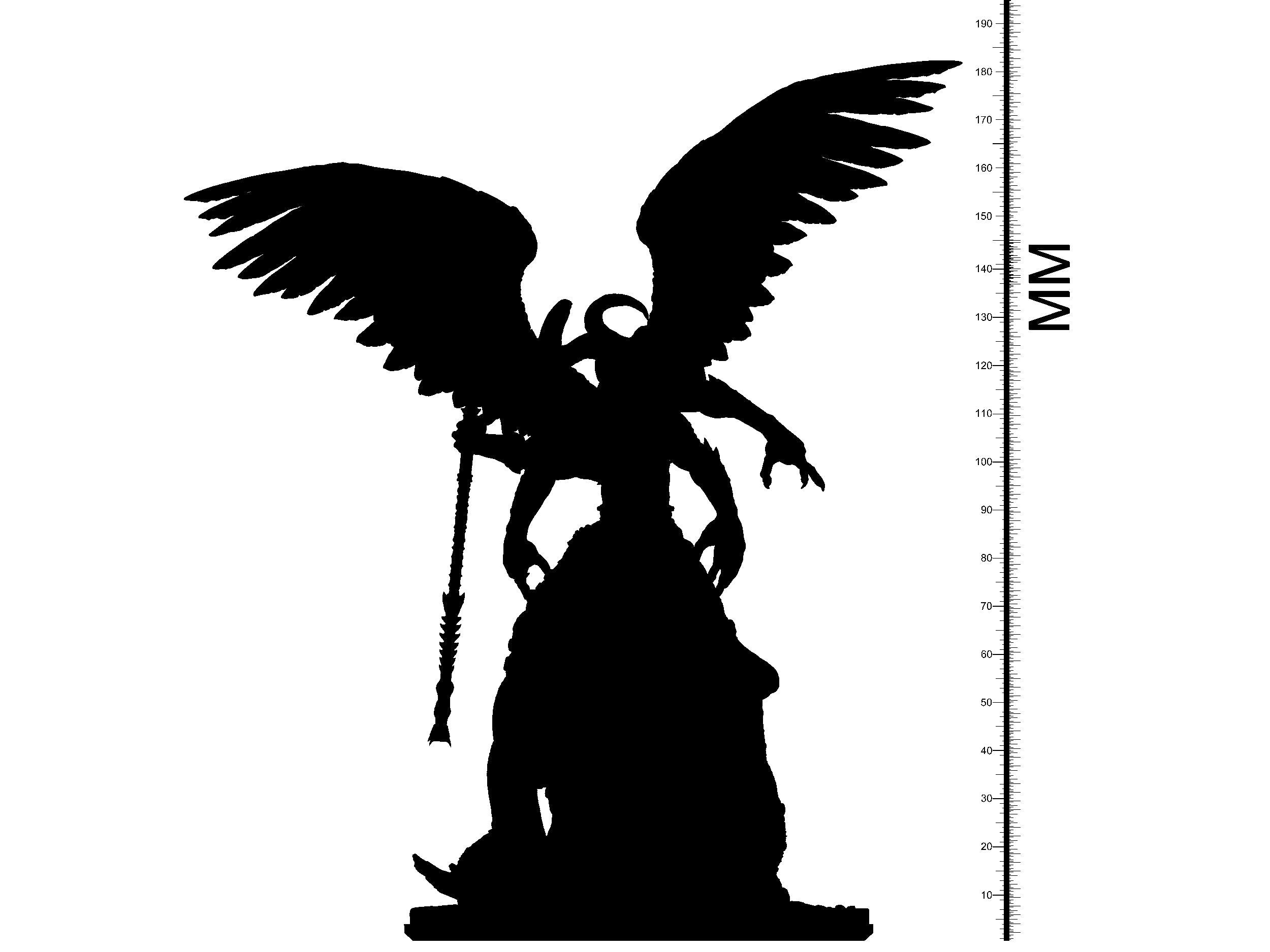 3D Printed Clay Cyanide Pazuzu Wrath of Gods Ragnarok D&D