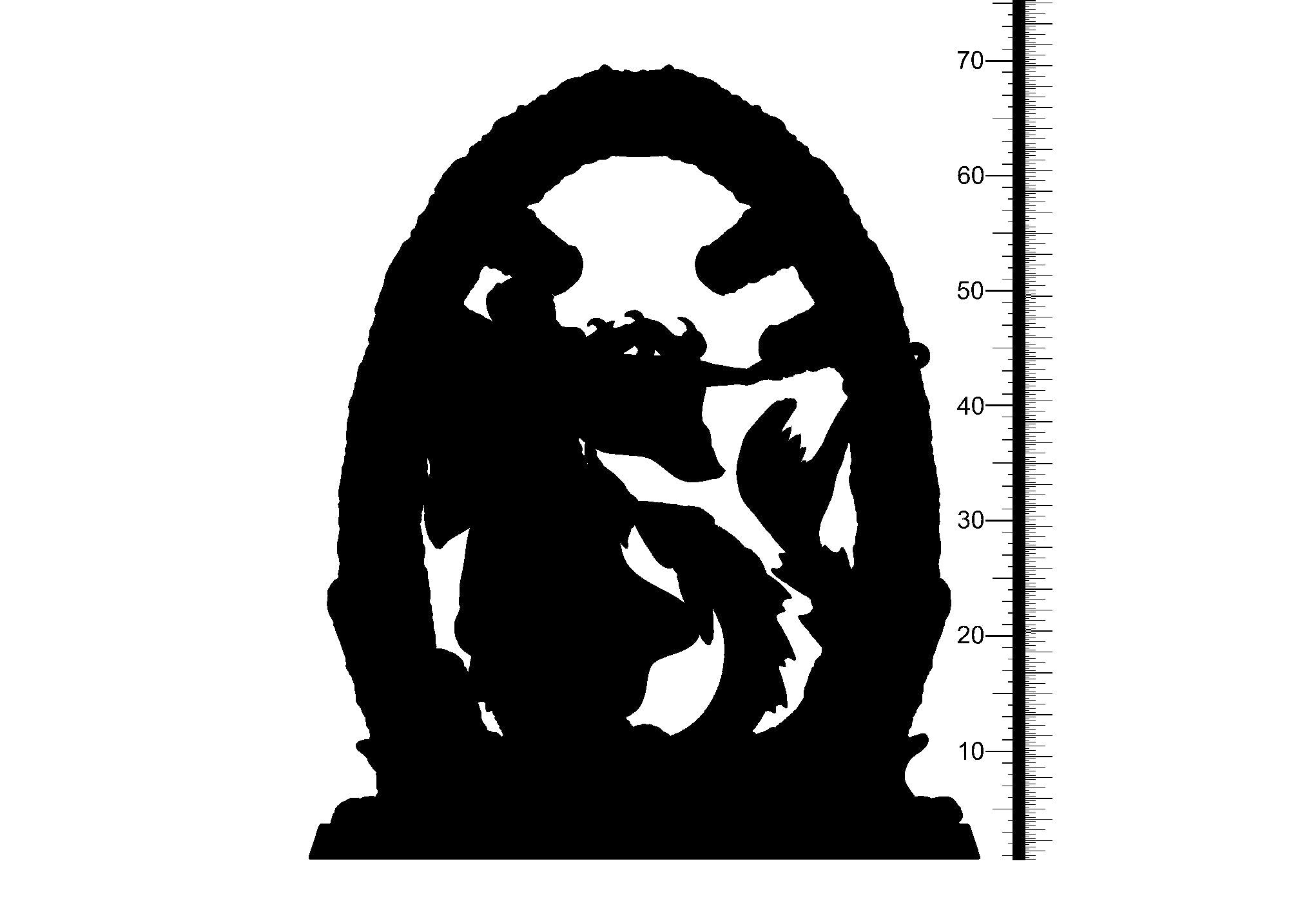 3D Printed Clay Cyanide Pisces Zodics 28mm-32mm Ragnarok D&D