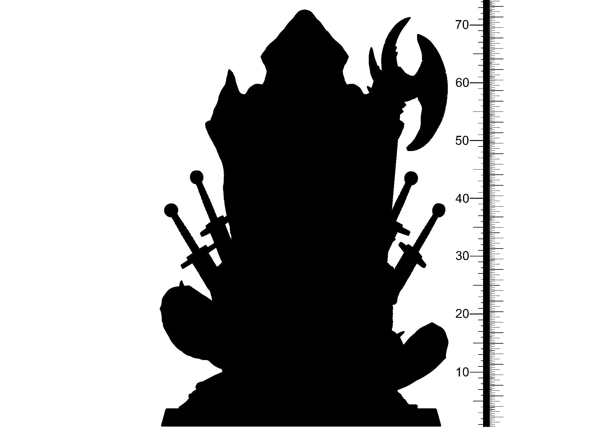 3D Printed Clay Cyanide Princess of Hell Ragnarok D&D