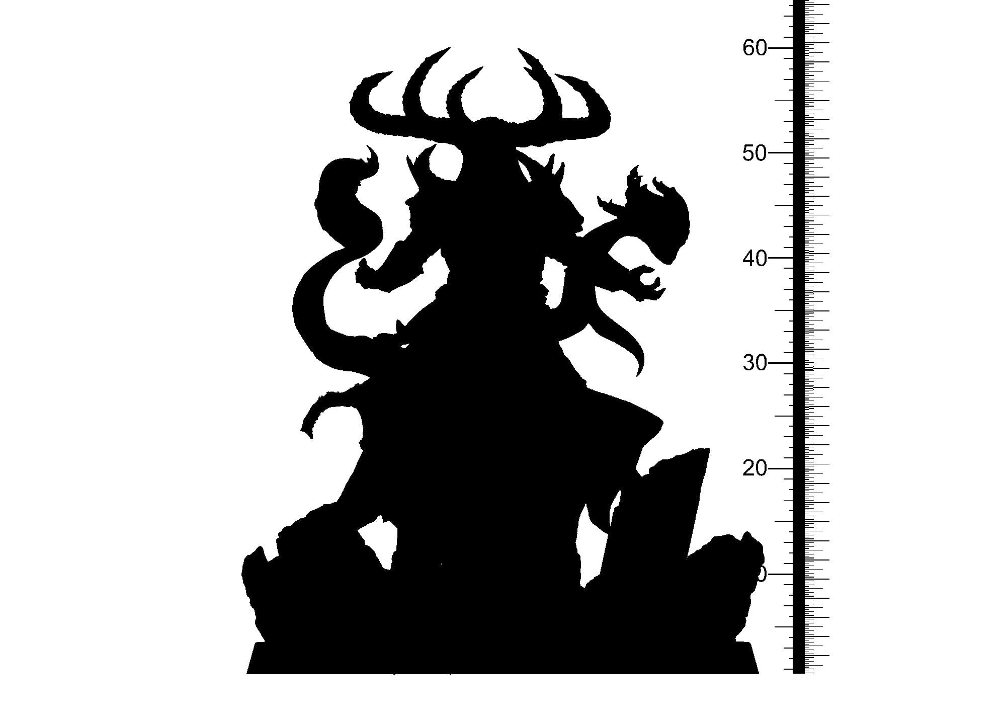 3D Printed Clay Cyanide Princess of Hell Ragnarok D&D