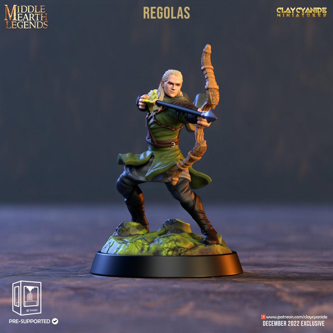 3D Printed Clay Cyanide Regolas Middle Earth Legends 28 32 mm D&D