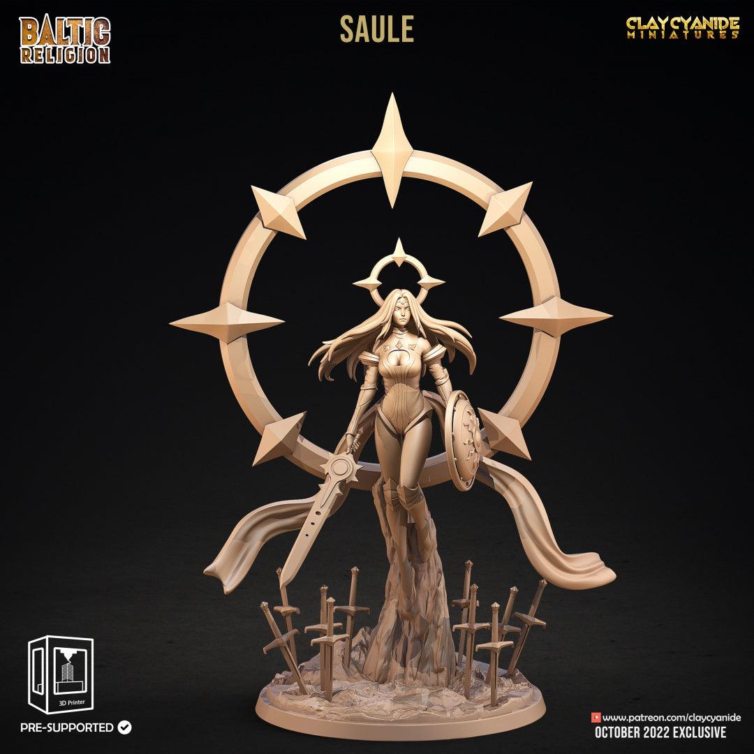 3D Printed Clay Cyanide Saule Baltic Religion 28mm-32mm Ragnarok D&D