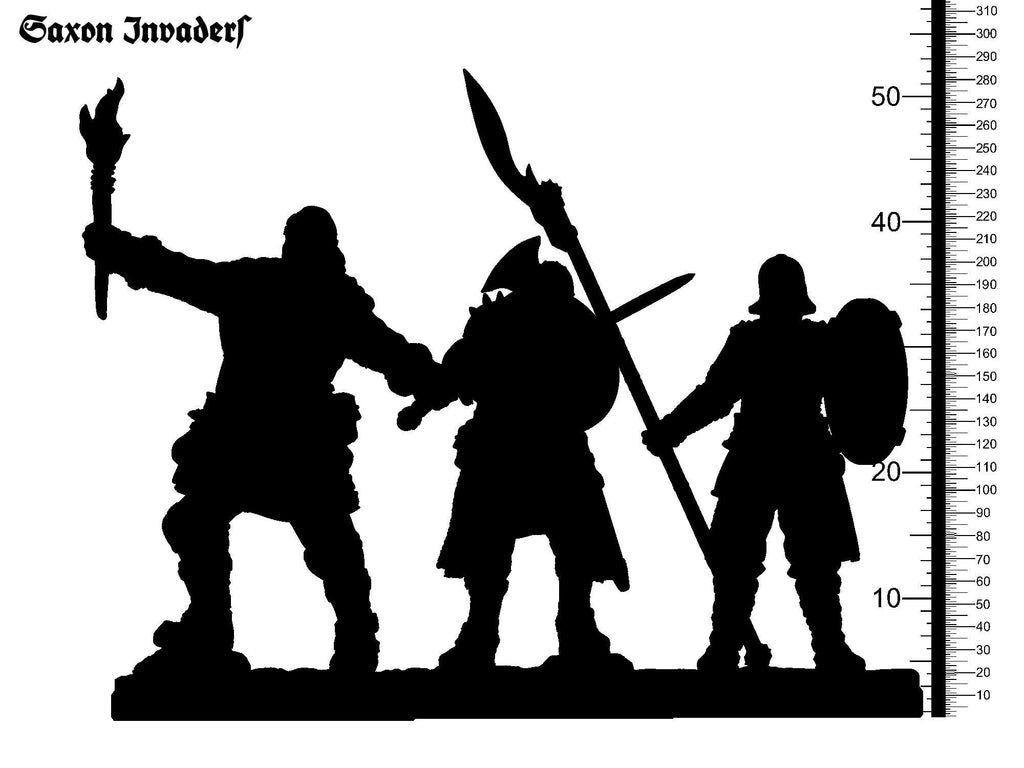 3D Printed Clay Cyanide Saxon Invaders The Legend of King Arthur Ragnarok D&D