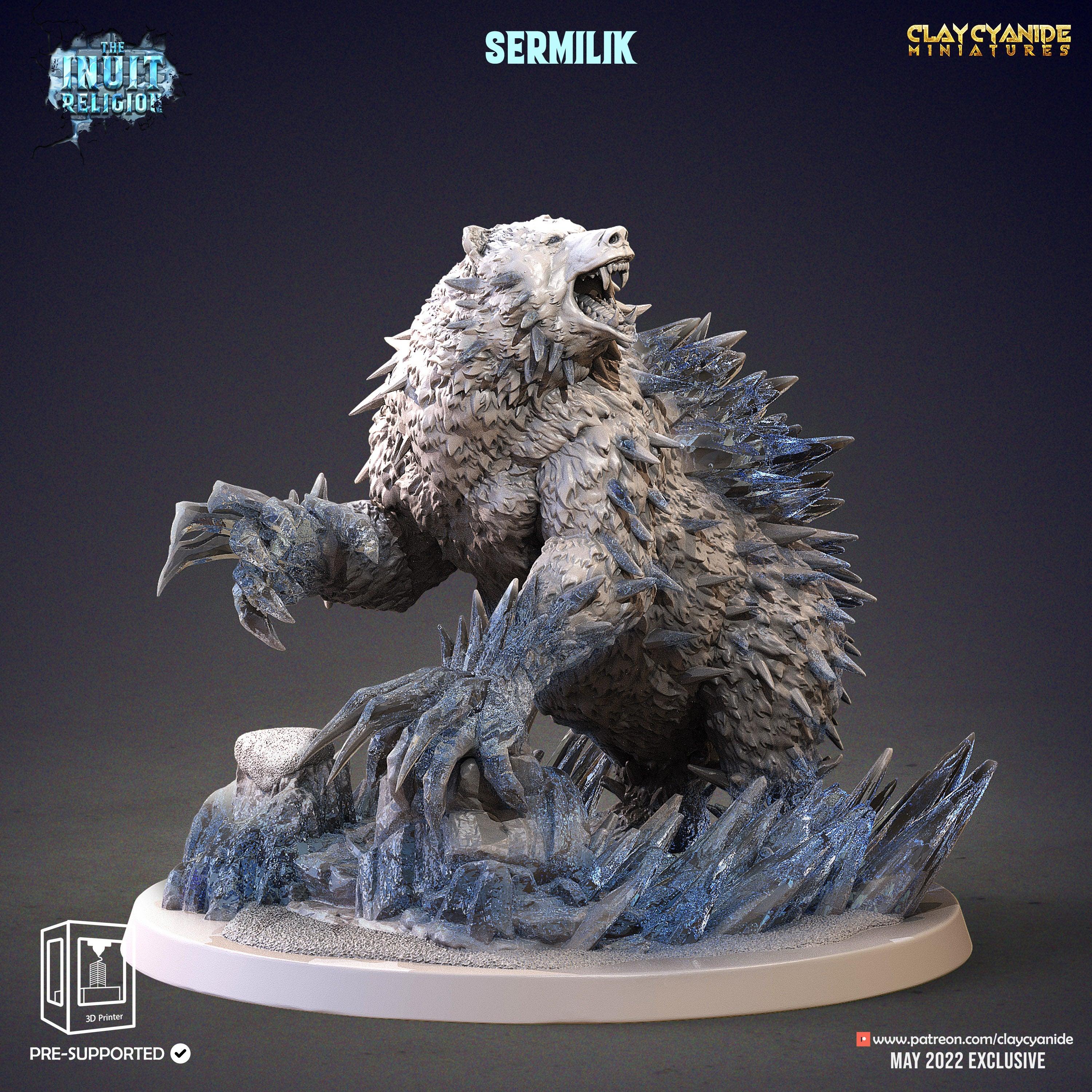 3D Printed Clay Cyanide Sermilik Inuit Religion Ragnarok D&D