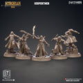 3D Printed Clay Cyanide Serpentmen Set Hyborian Age 28mm-32mm Ragnarok D&D