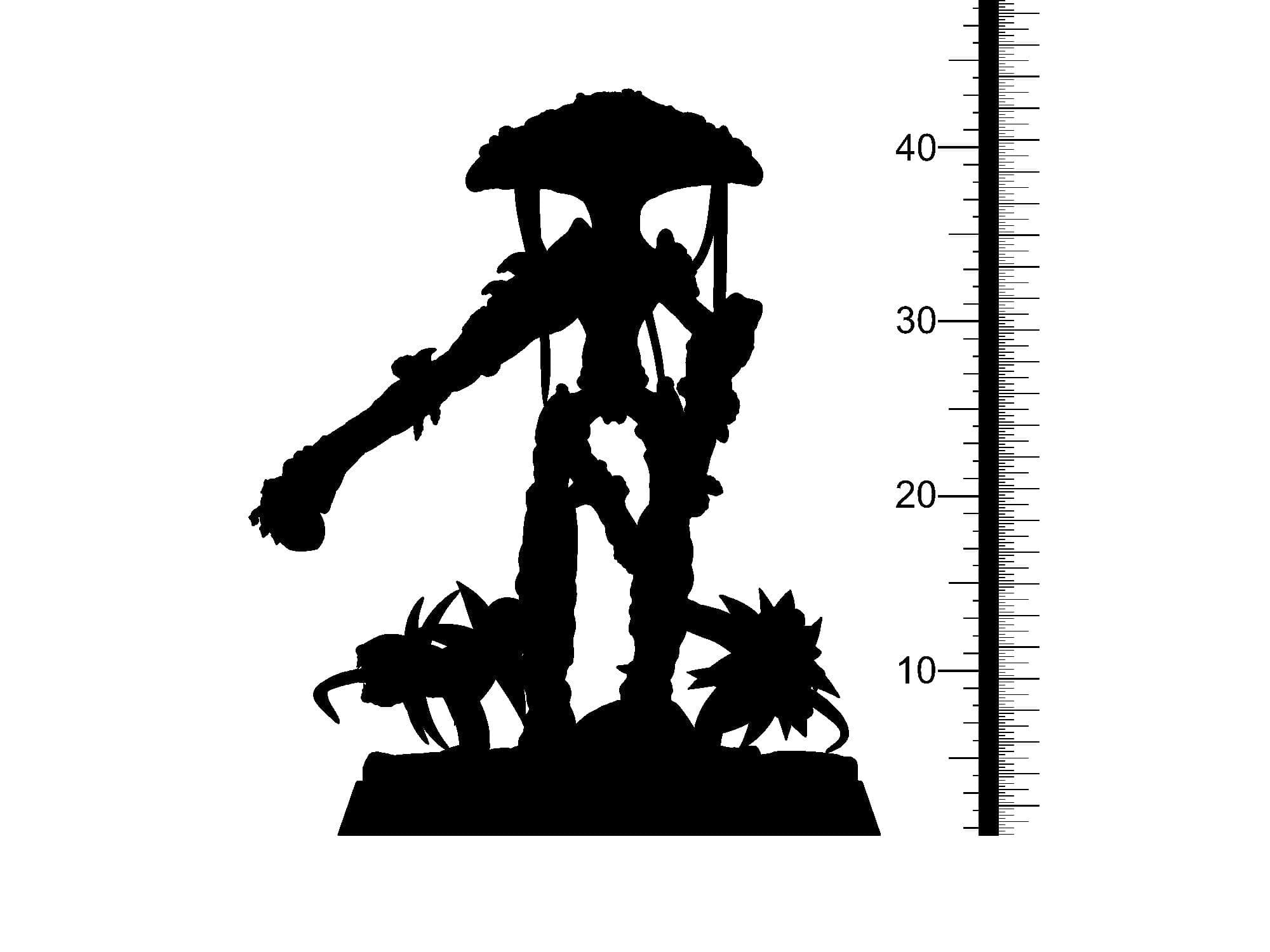 3D Printed Clay Cyanide Shroomkin Factions Tribes 28 32 mm D&D