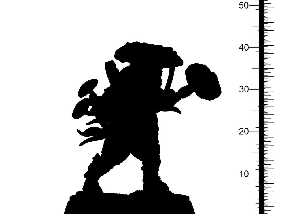 3D Printed Clay Cyanide Shroomkin Factions Tribes 28 32 mm D&D