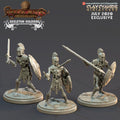 3D Printed Clay Cyanide Skeleton Soldiers Greek Mythology Part 2 28 32 mm D&D