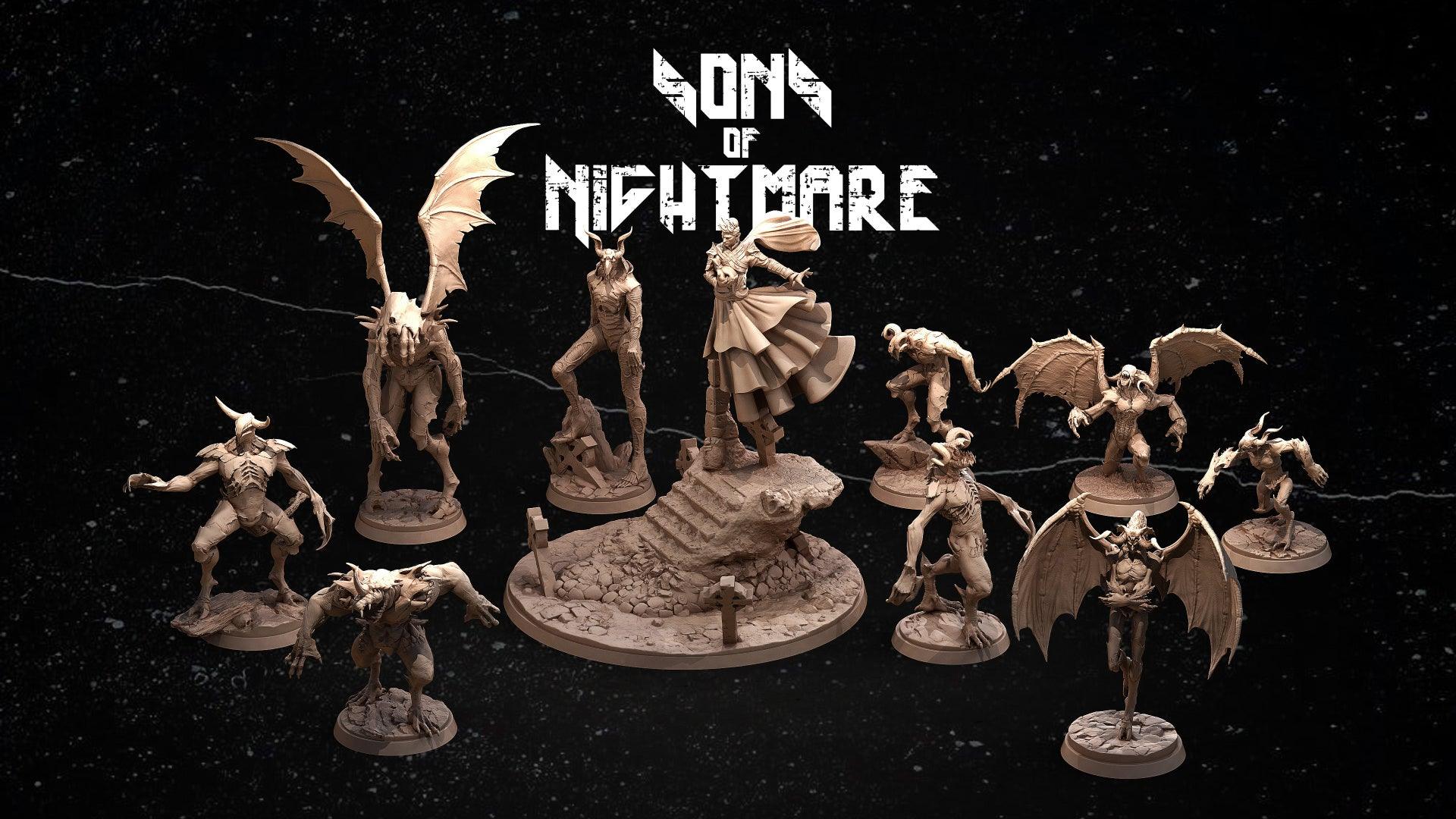 3D Printed Clay Cyanide Sons of Nightmare Tribes Factions Ragnarok D&D