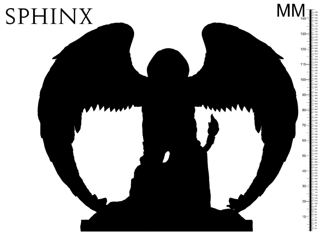 3D Printed Clay Cyanide Sphinx Ancient Egypt Ragnarok D&D
