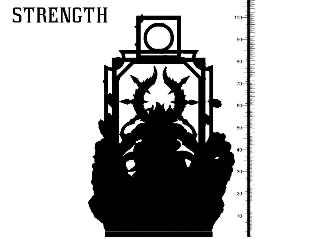 3D Printed Clay Cyanide Strength Tarot Ragnarok D&D