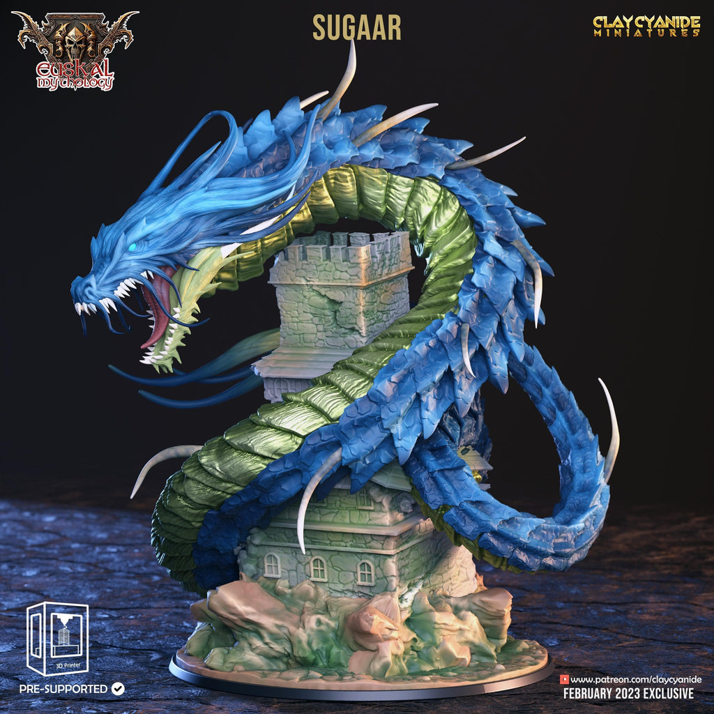 3D Printed Clay Cyanide Sugaar Euskal Mythology 28 32 mm D&D