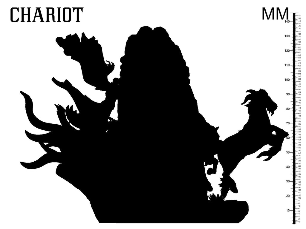 3D Printed Clay Cyanide The Chariot Tarot Ragnarok D&D