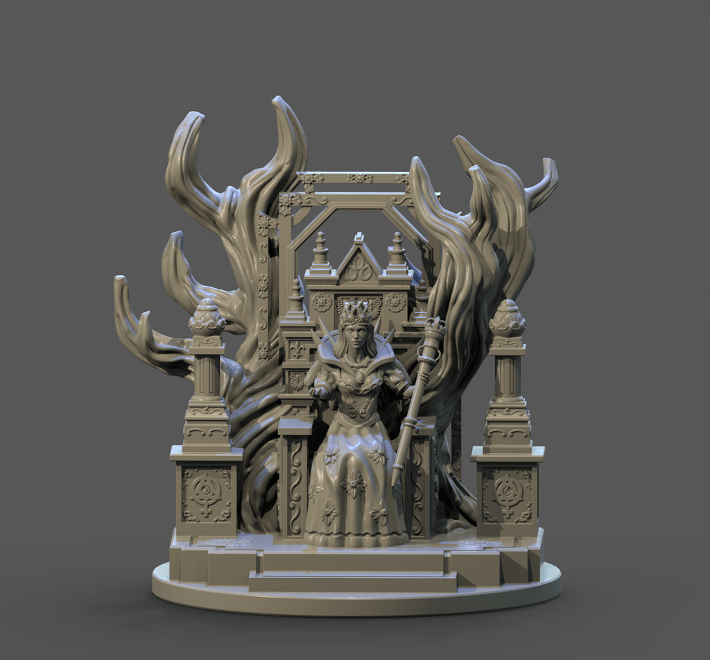 3D Printed Clay Cyanide The Empress Tarot Ragnarok D&D