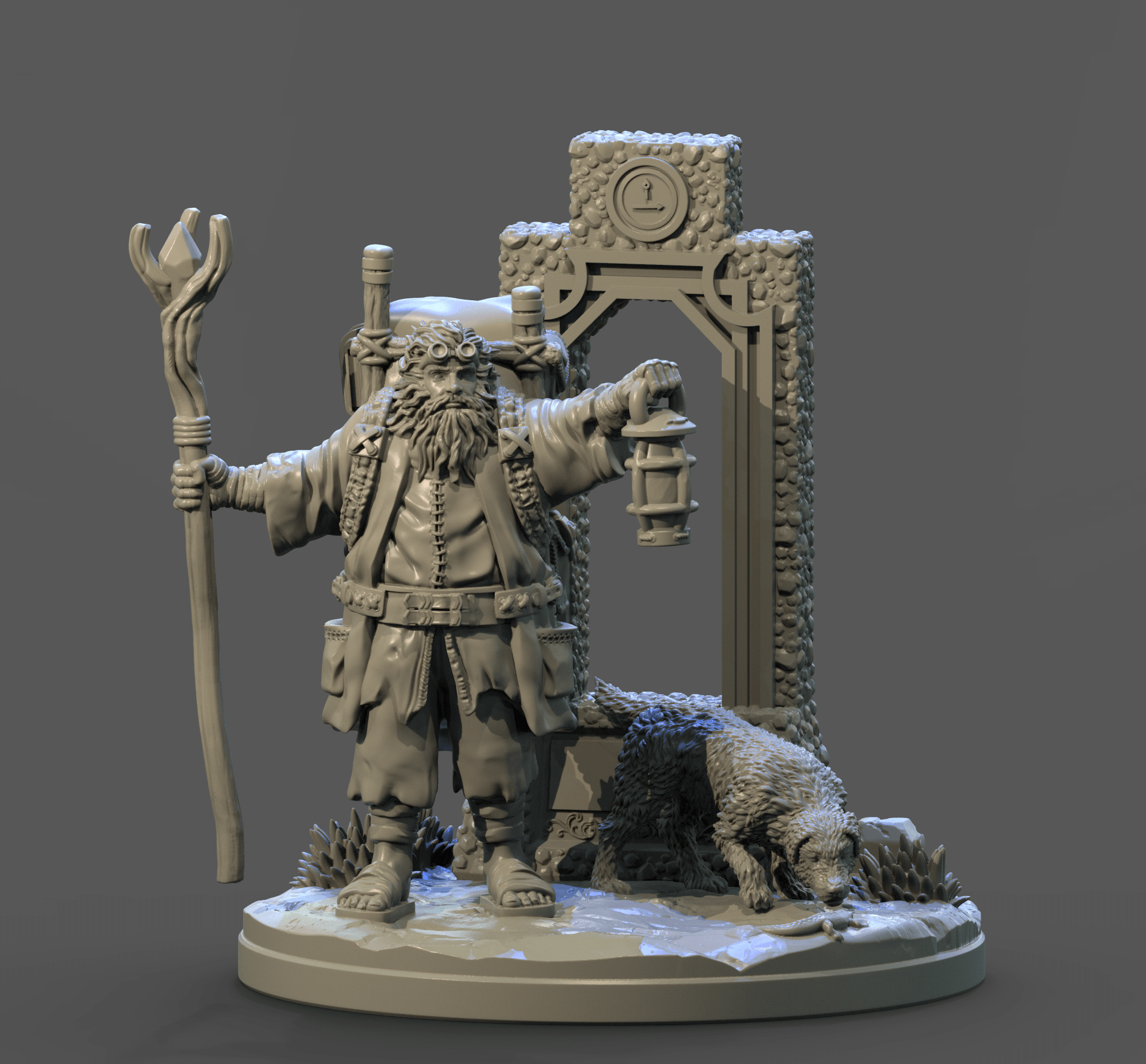 3D Printed Clay Cyanide The Hermit Tarot Ragnarok D&D
