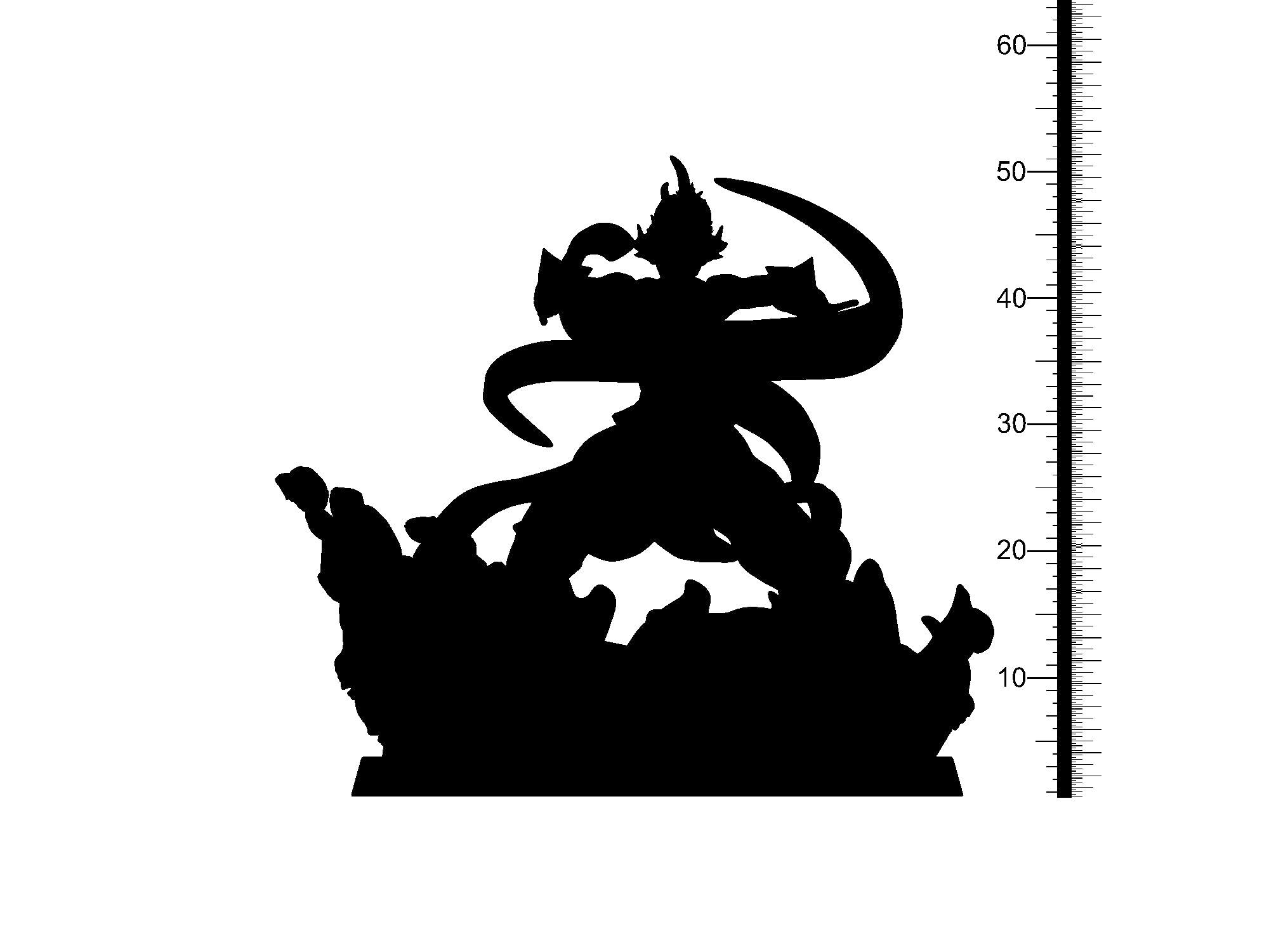 3D Printed Clay Cyanide Vayu Kingdom of Persia 28 32 mm D&D