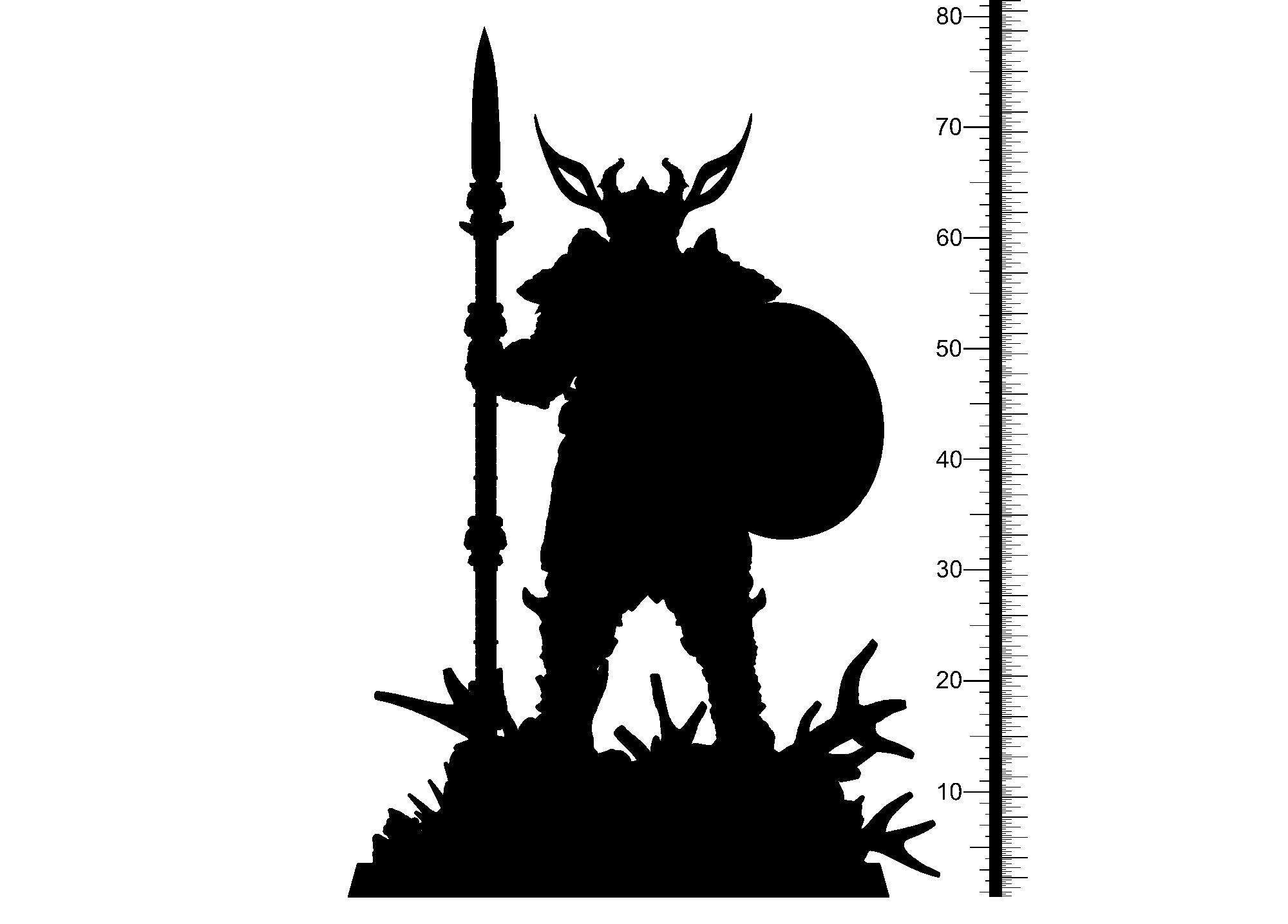3D Printed Clay Cyanide Velnias Baltic Religion 28mm-32mm Ragnarok D&D