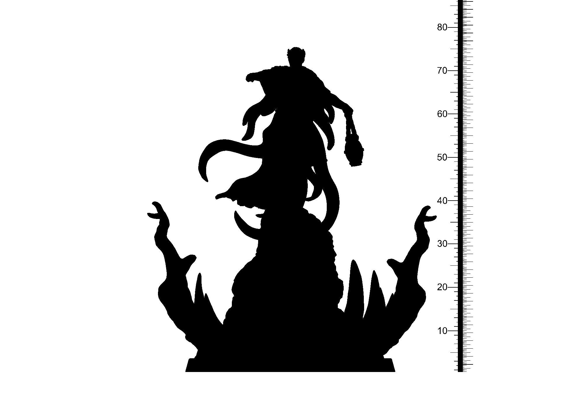 3D Printed Clay Cyanide Virgil Dante's Inferno 28mm-32mm Ragnarok D&D