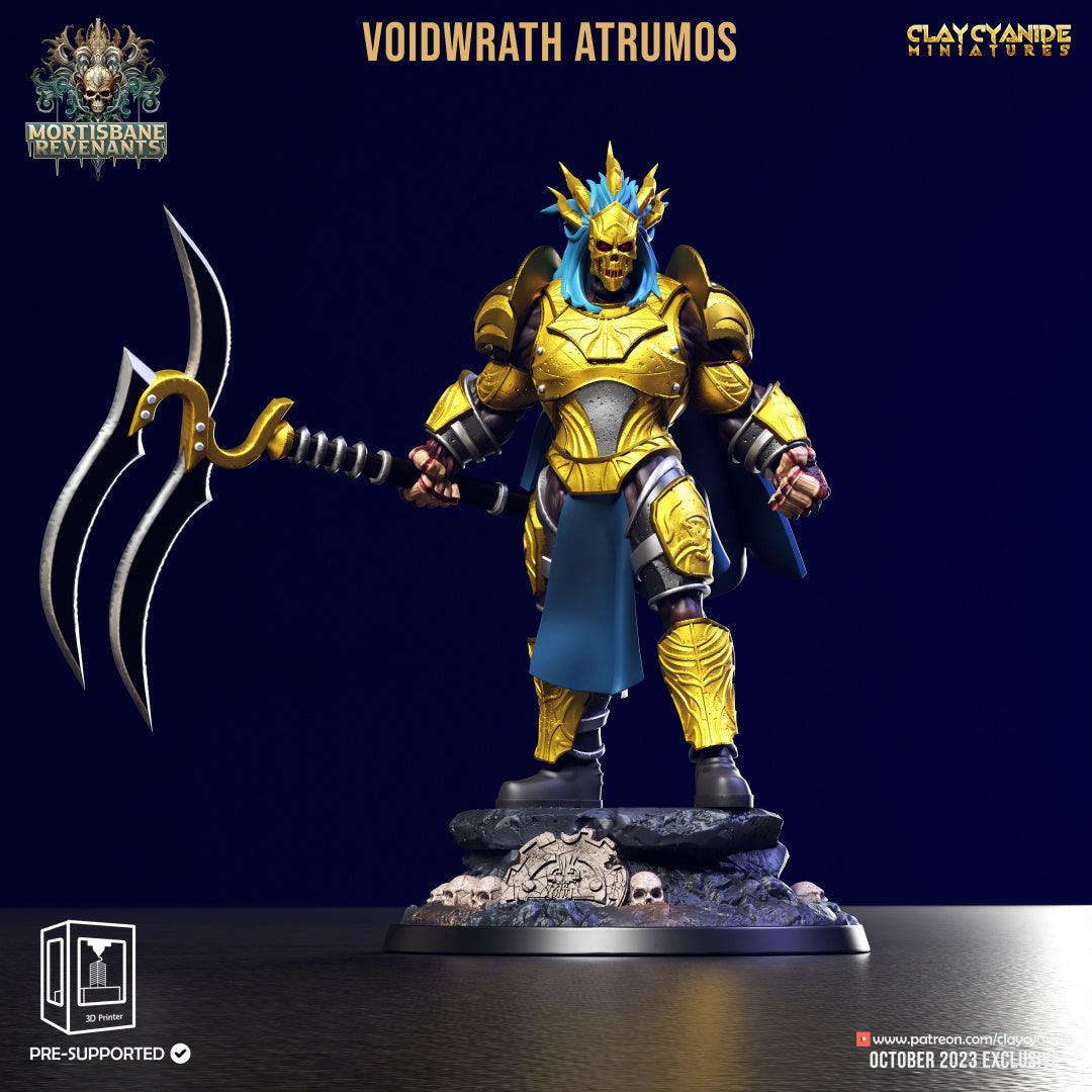3D Printed Clay Cyanide Voidwrath Atrumos Mortisbane Revenants 28 32 mm D&D