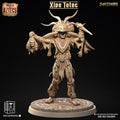 3D Printed Clay Cyanide Xipe Totec Pantheon of Aztecs Ragnarok D&D