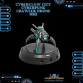 3D Printed Cyberglow City Cyberpunk Crawler Drone MK2 Miniature  - 28mm 32mm