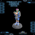 3D Printed Cyberglow City Cyberpunk Cybernetic Doctor Miniature  - 28mm 32mm