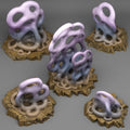 3D Printed Fantastic Plants and Rocks Aggressive Shapeless Mushrooms 28mm - 32mm D&D Wargaming
