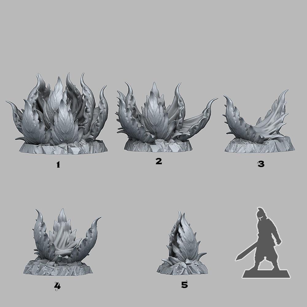 3D Printed Fantastic Plants and Rocks Alien Carnivorous Plants 28mm - 32mm D&D Wargaming