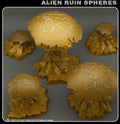 3D Printed Fantastic Plants and Rocks Alien Ruin Spheres 28mm - 32mm D&D Wargaming