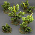 3D Printed Fantastic Plants and Rocks Angervine Trees 28mm - 32mm D&D Wargaming