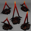 3D Printed Fantastic Plants and Rocks CULTIST BURNING SYMBOLS 28mm - 32mm D&D Wargaming