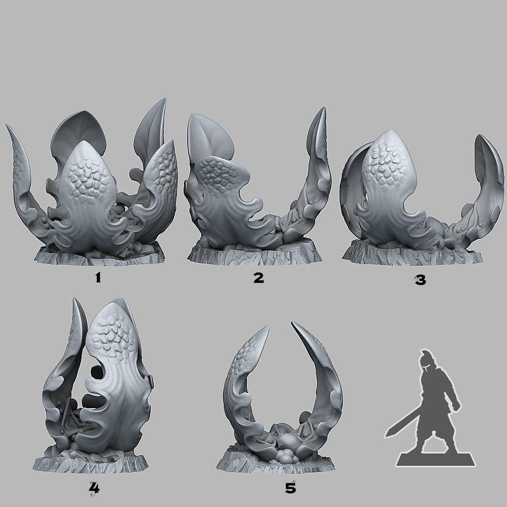 3D Printed Fantastic Plants and Rocks Carnivorous Glue Plants 28mm - 32mm D&D Wargaming