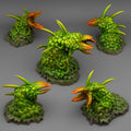 3D Printed Fantastic Plants and Rocks Carnivorous Hedges 28mm - 32mm D&D Wargaming