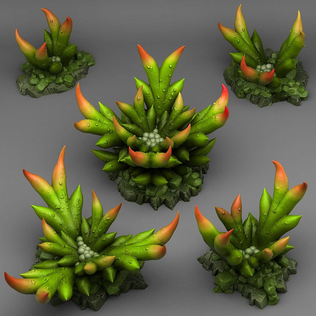 3D Printed Fantastic Plants and Rocks Creepy Bromeliad 28mm - 32mm D&D Wargaming