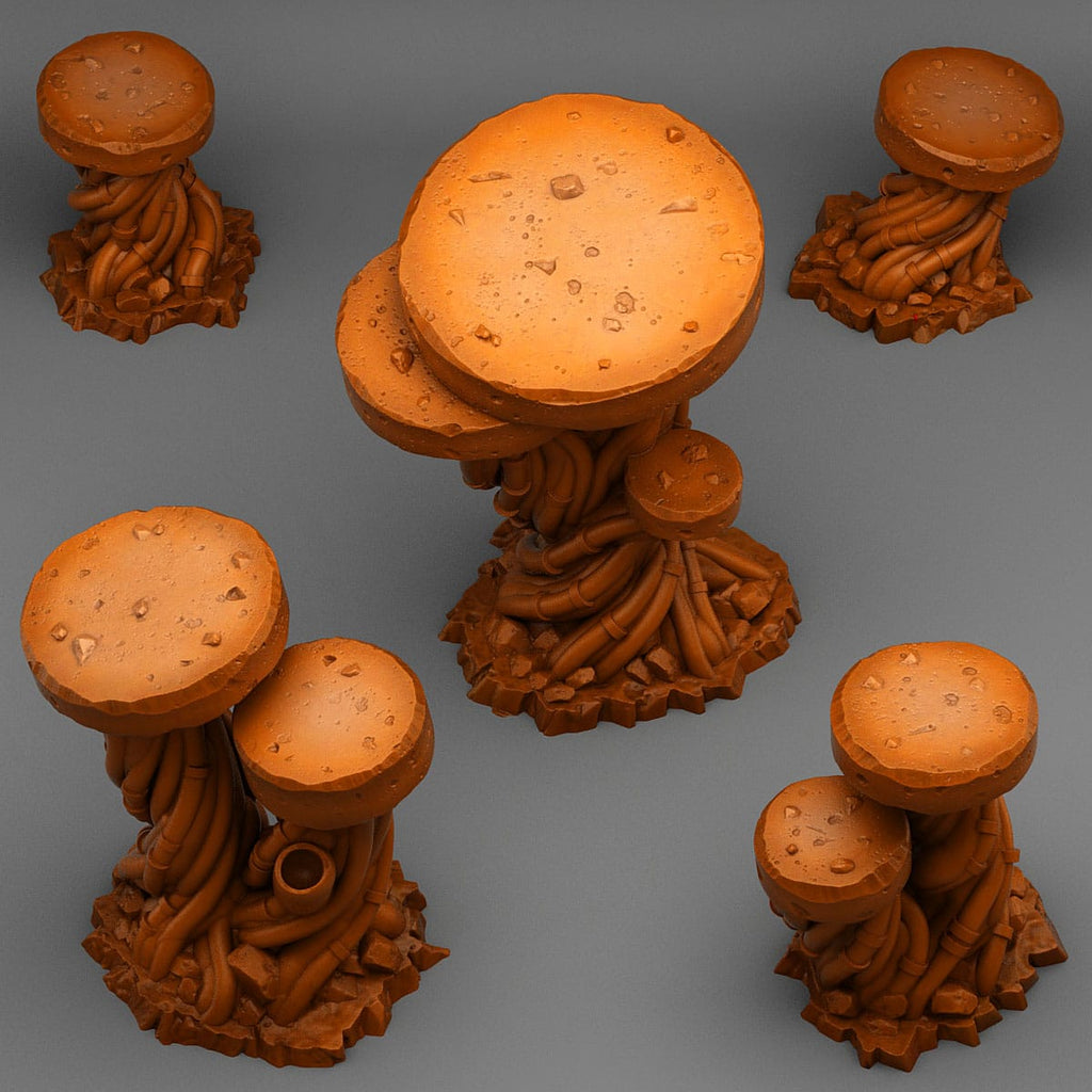 3D Printed Fantastic Plants and Rocks Cyber Desert Rocks 28mm - 32mm D&D Wargaming