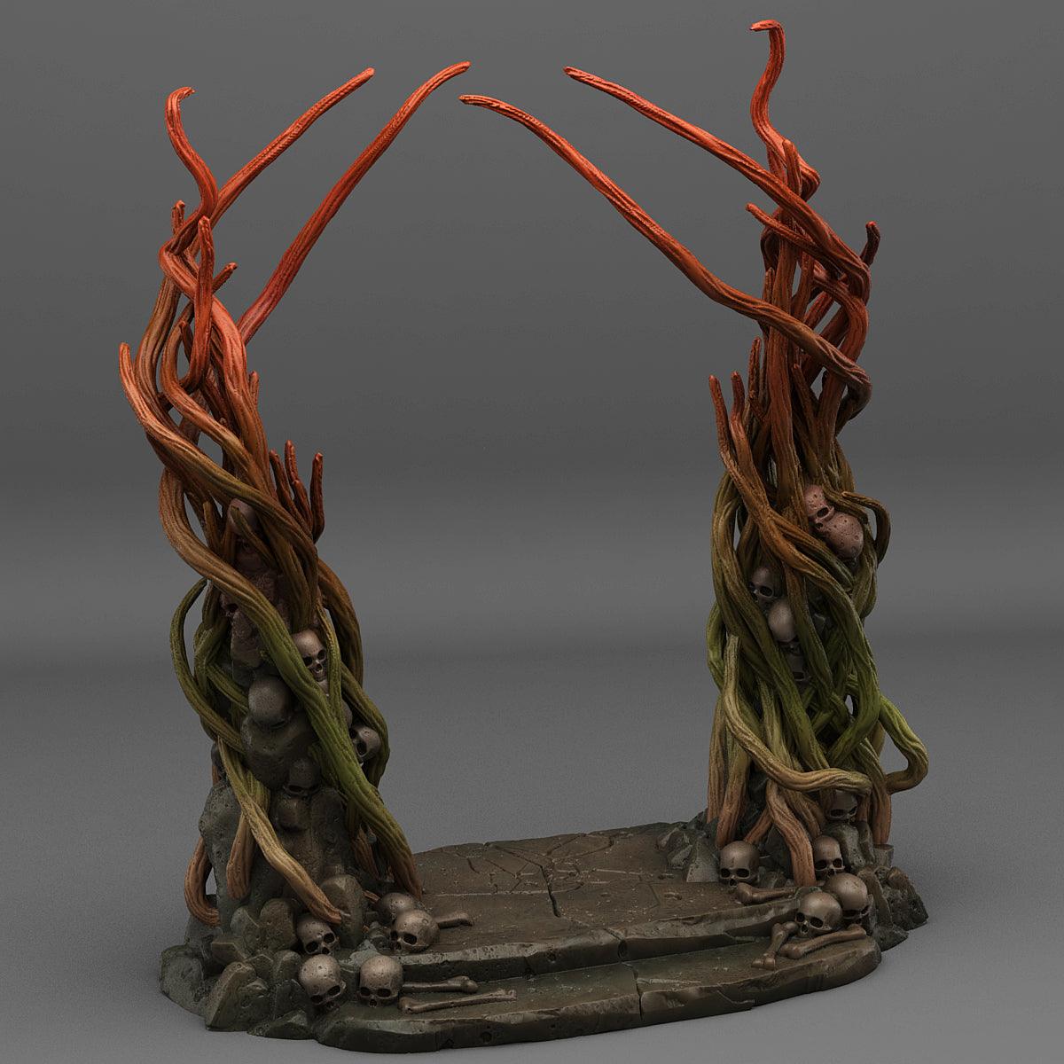 3D Printed Fantastic Plants and Rocks Dark Forest Portal 28mm - 32mm D&D Wargaming