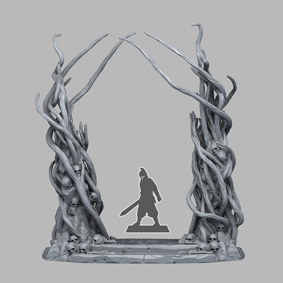 3D Printed Fantastic Plants and Rocks Dark Forest Portal 28mm - 32mm D&D Wargaming