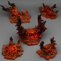 3D Printed Fantastic Plants and Rocks Devil Aberration Stones 28mm - 32mm D&D Wargaming